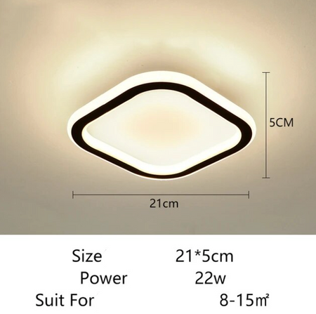 Luminaire Plafonnier design élégant carré – Référence : Marlon4567- - Nexa Lights