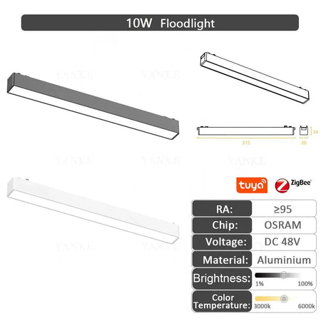 Luminaire Plafonnier design élégant en aluminium noir et blanc – Référence : Marceau4823- - Nexa Lights