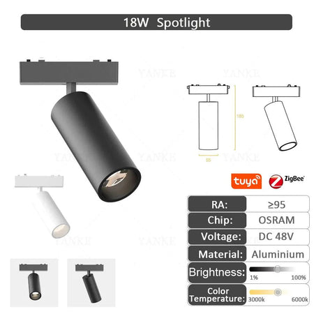 Luminaire Plafonnier design élégant en aluminium noir et blanc – Référence : Marceau4823- - Nexa Lights