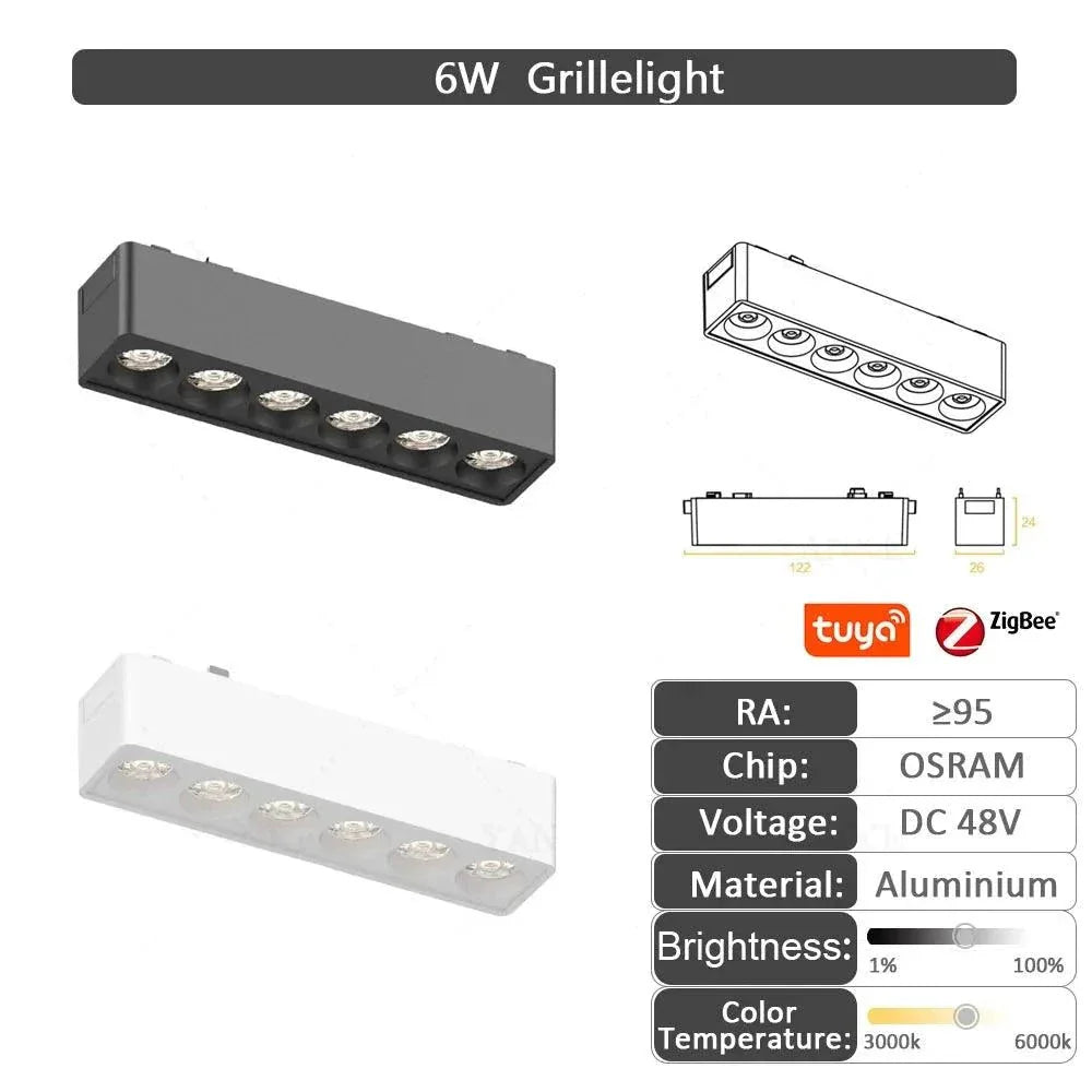 Luminaire Plafonnier design élégant en aluminium noir et blanc – Référence : Marceau4823- - Nexa Lights