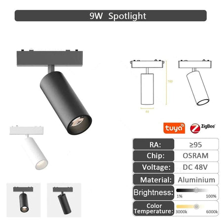 Luminaire Plafonnier design élégant en aluminium noir et blanc – Référence : Marceau4823- - Nexa Lights