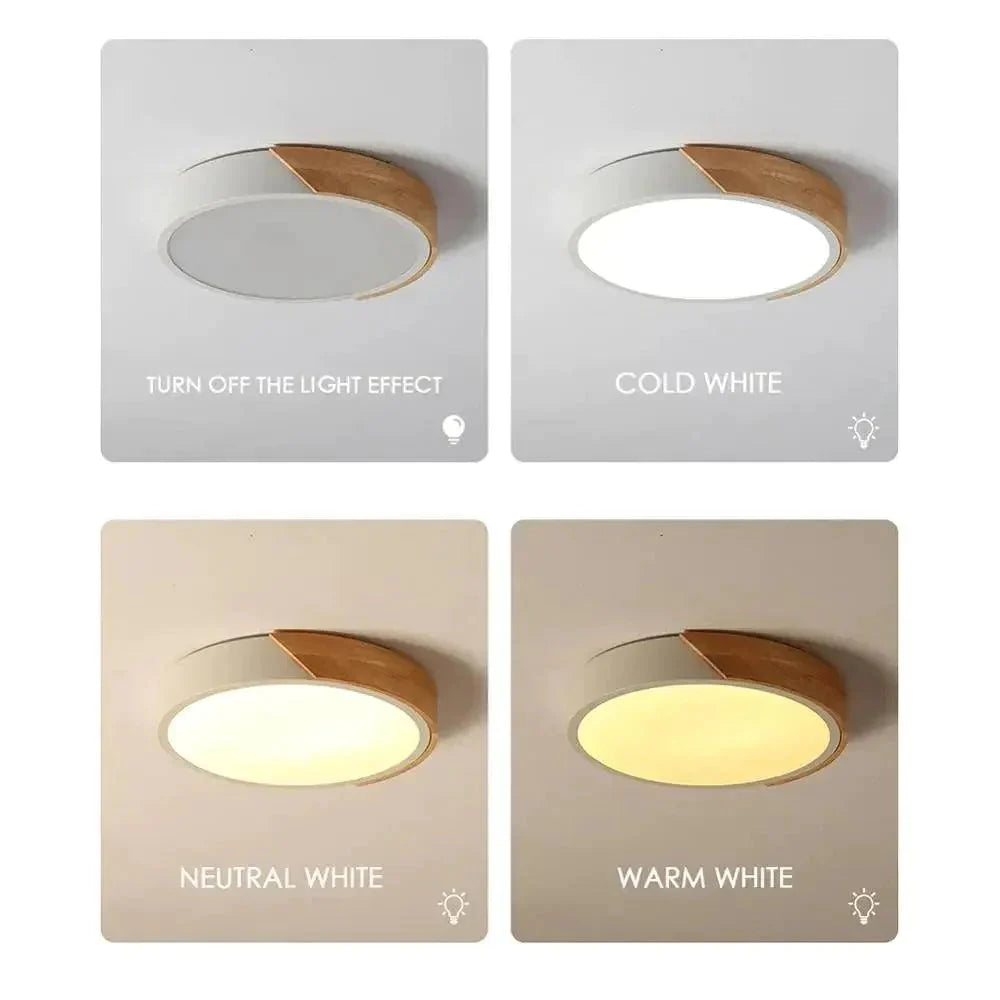 Luminaire Plafonnier design élégant en bois – Référence : Elona4826- - Nexa Lights