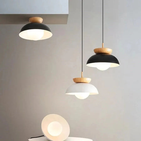 Luminaire Plafonnier design élégant en bois et métal – Référence : Maelis4723- - Nexa Lights