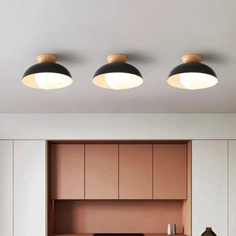 Luminaire Plafonnier design élégant en bois et métal – Référence : Maelis4723- - Nexa Lights