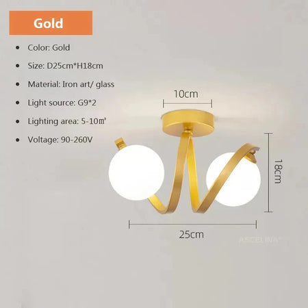 Luminaire Plafonnier design élégant en boules lumineuses – Référence : Théo6543- - Nexa Lights