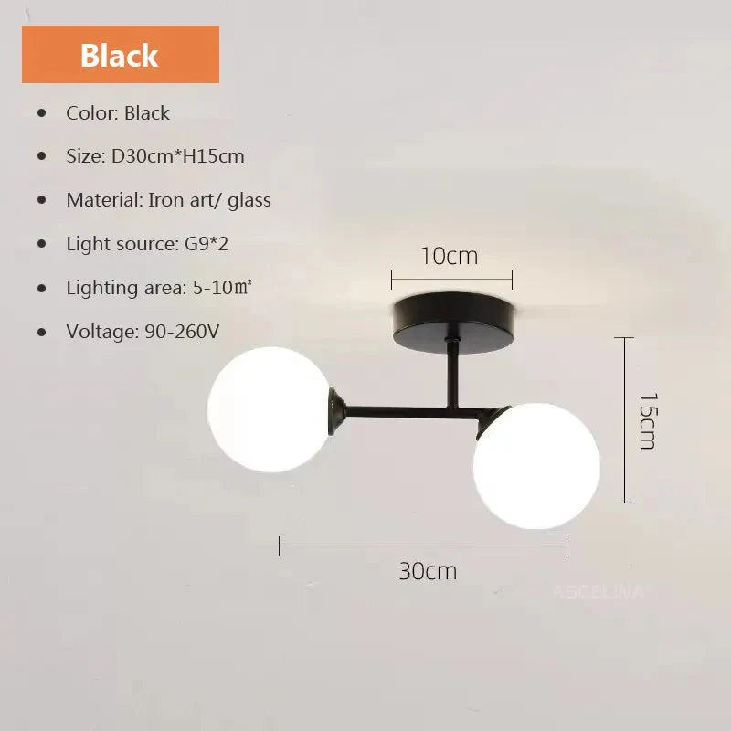 Luminaire Plafonnier design élégant en boules lumineuses – Référence : Théo6543- - Nexa Lights
