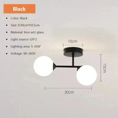 Luminaire Plafonnier design élégant en boules lumineuses – Référence : Théo6543- - Nexa Lights