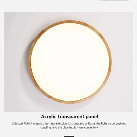 Luminaire Plafonnier design en pierre jaune et bois – Référence : Elowen4820- - Nexa Lights