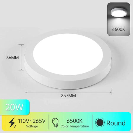 Luminaire Plafonnier design épuré blanc – Référence : Nélio4652- - Nexa Lights
