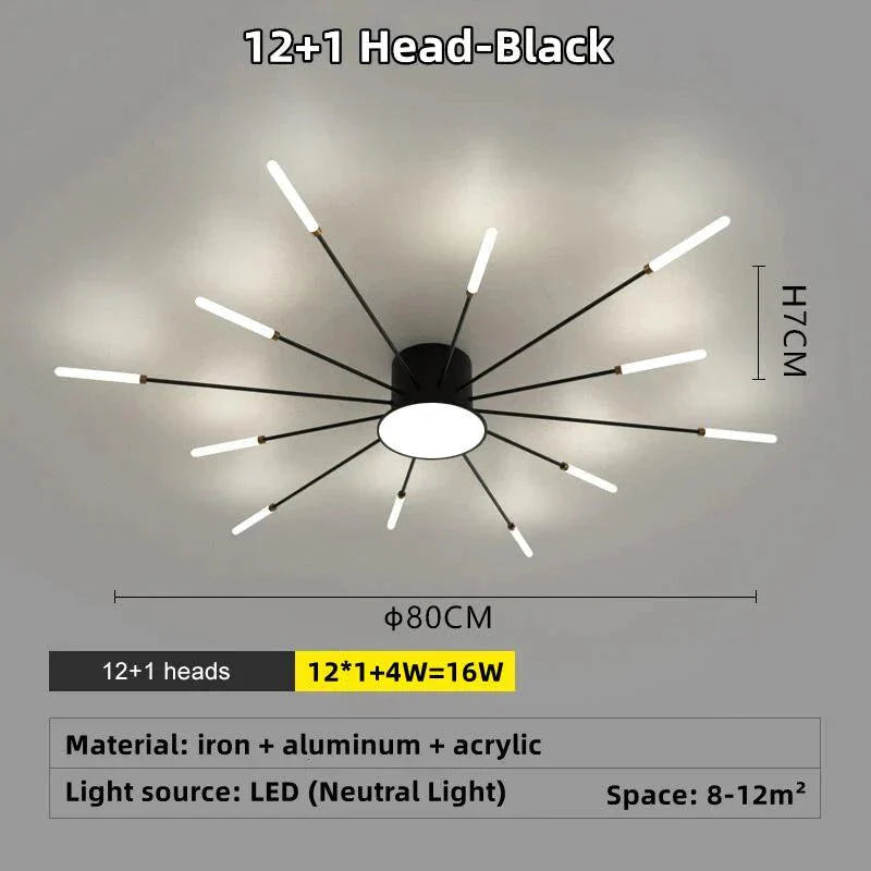 Luminaire Plafonnier design étoilé contemporain – Référence : Elowen4821- - Nexa Lights