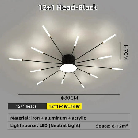 Luminaire Plafonnier design étoilé contemporain – Référence : Elowen4821- - Nexa Lights