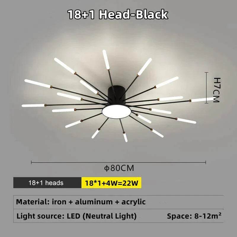 Luminaire Plafonnier design étoilé contemporain – Référence : Elowen4821- - Nexa Lights