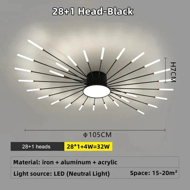 Luminaire Plafonnier design étoilé contemporain – Référence : Elowen4821- - Nexa Lights