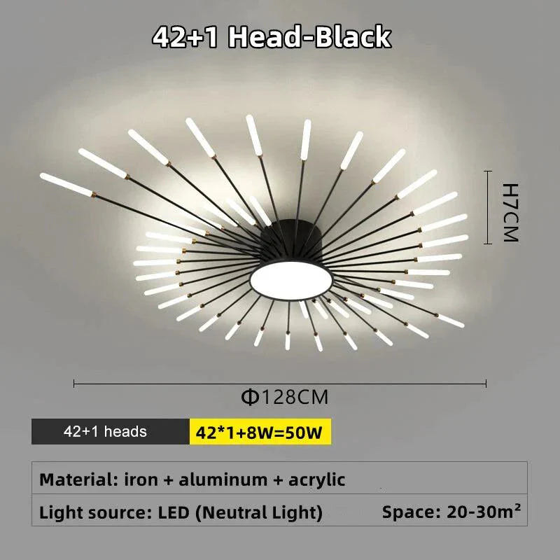 Luminaire Plafonnier design étoilé contemporain – Référence : Elowen4821- - Nexa Lights