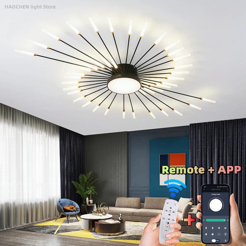 Luminaire Plafonnier design étoilé contemporain – Référence : Elowen4821- - Nexa Lights