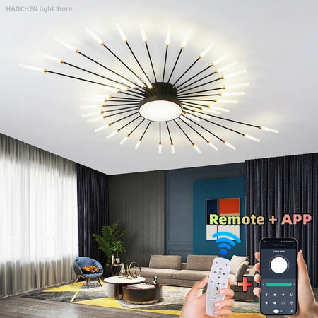 Luminaire Plafonnier design étoilé contemporain – Référence : Elowen4821- - Nexa Lights