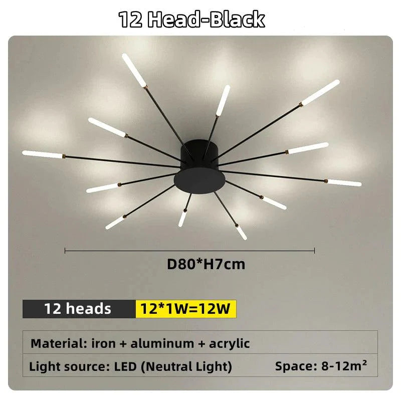 Luminaire Plafonnier design étoilé contemporain – Référence : Elowen4821- - Nexa Lights