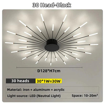 Luminaire Plafonnier design étoilé contemporain – Référence : Elowen4821- - Nexa Lights