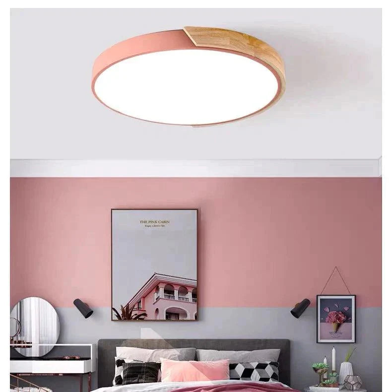 Luminaire Plafonnier design géométrique en bois – Référence : Roméo4628- - Nexa Lights