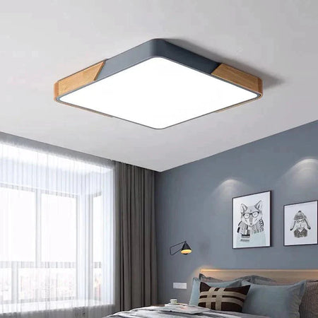 Luminaire Plafonnier design géométrique en bois – Référence : Roméo4628- - Nexa Lights