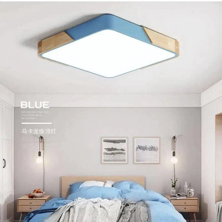 Luminaire Plafonnier design géométrique en bois – Référence : Roméo4628- - Nexa Lights
