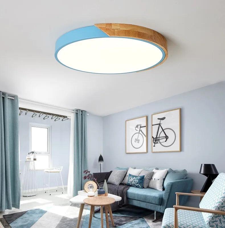 Luminaire Plafonnier design géométrique en bois – Référence : Roméo4628- - Nexa Lights