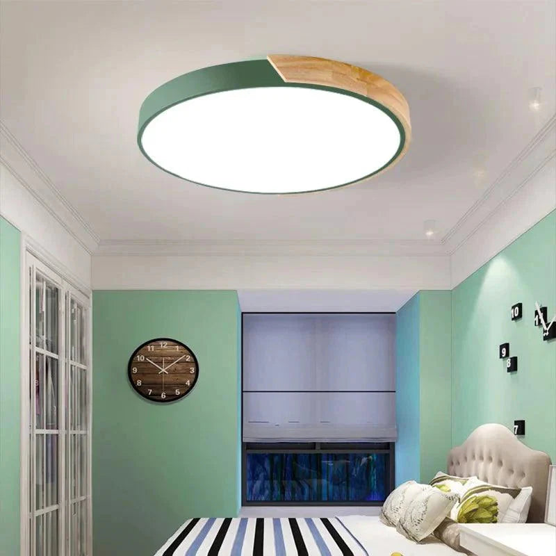 Luminaire Plafonnier design géométrique en bois – Référence : Roméo4628- - Nexa Lights