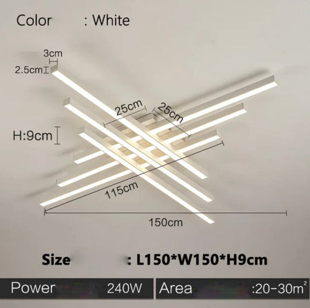 Luminaire Plafonnier design nordique élégant – Référence : Naël4632- - Nexa Lights