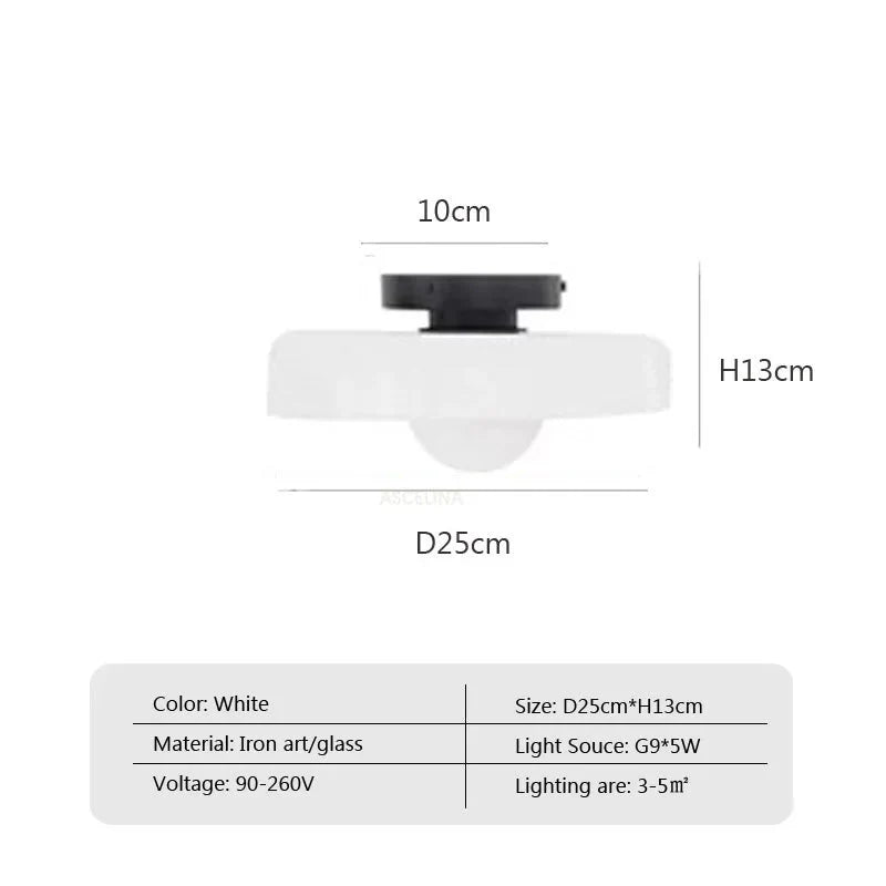 Luminaire Plafonnier design vintage en verre – Référence : Eléa5743- - Nexa Lights