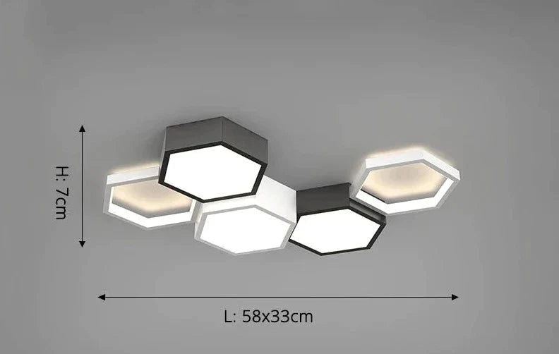 Luminaire Plafonnier effet marbré blanc – Référence : Naël5832- - Nexa Lights