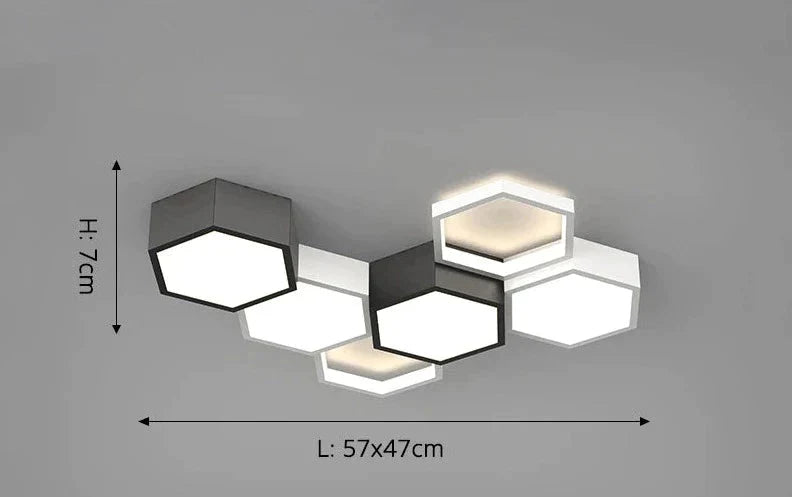 Luminaire Plafonnier effet marbré blanc – Référence : Naël5832- - Nexa Lights