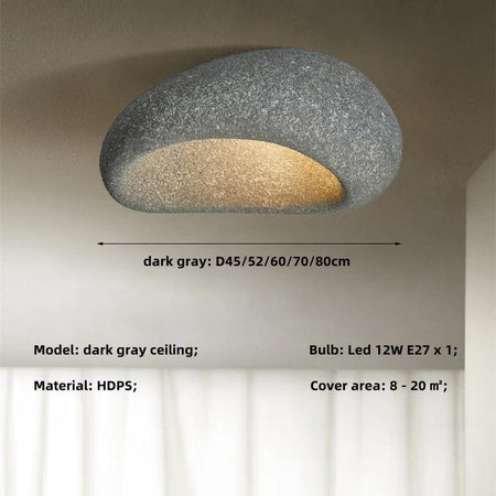 Luminaire Plafonnier effet pierre nordique – Référence : Thélio4563- - Nexa Lights