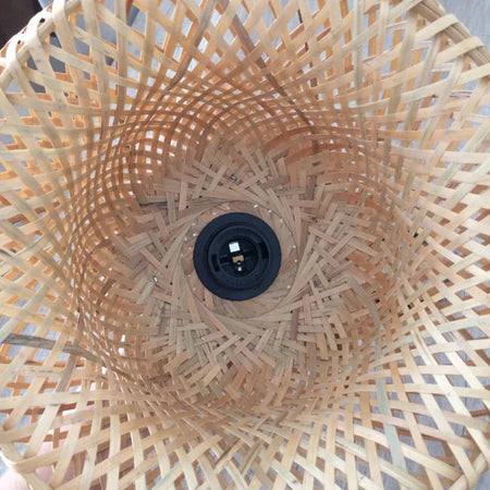 Luminaire Plafonnier en Bambou Épuré – Référence : Noémi3842- - Nexa Lights
