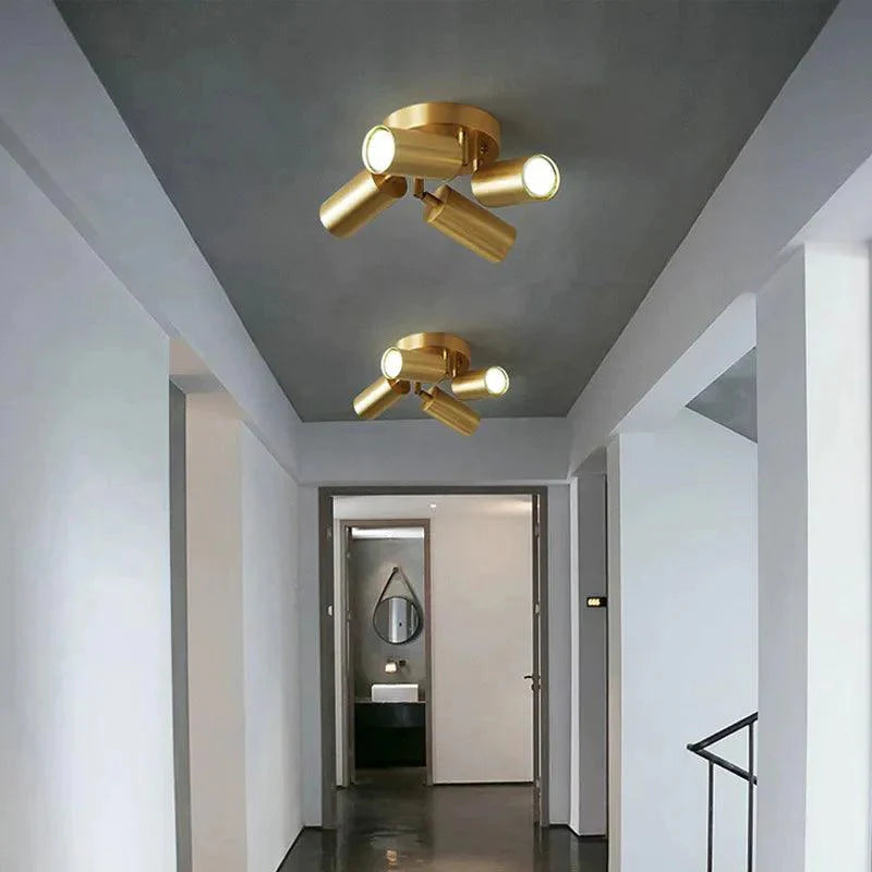 Luminaire Plafonnier finition laiton plaqué – Référence : Naelia2345- - Nexa Lights