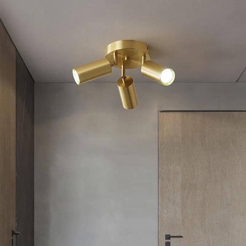 Luminaire Plafonnier finition laiton plaqué – Référence : Naelia2345- - Nexa Lights