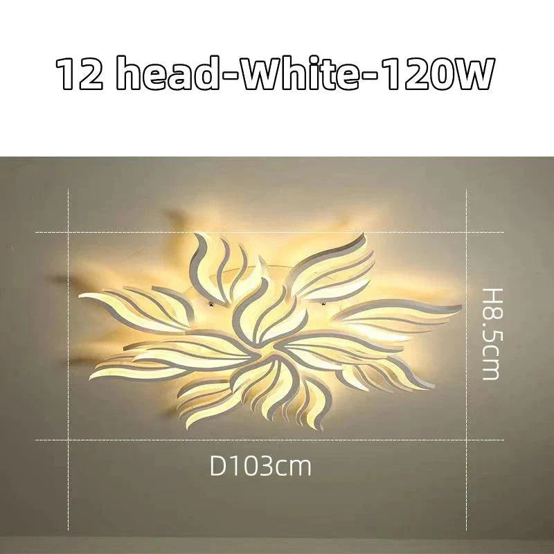 Luminaire Plafonnier lumière LED florale élégante – Référence : Nélio4731- - Nexa Lights