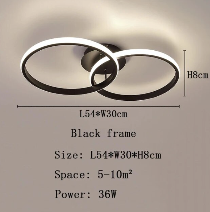 Luminaire Plafonnier style industriel en métal noir – Référence : Mael1234- - Nexa Lights