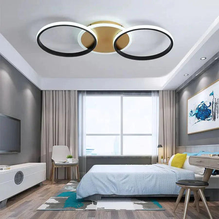 Luminaire Plafonnier style industriel en métal noir – Référence : Mael1234- - Nexa Lights