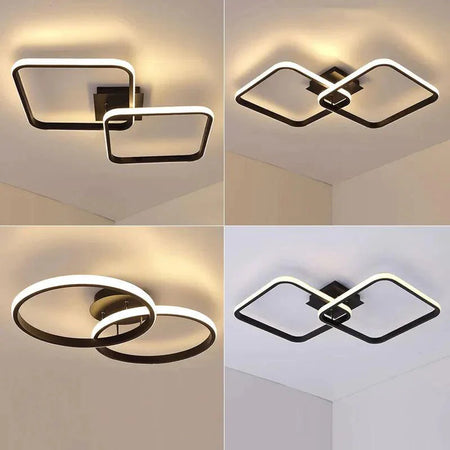 Luminaire Plafonnier style industriel en métal noir – Référence : Mael1234- - Nexa Lights