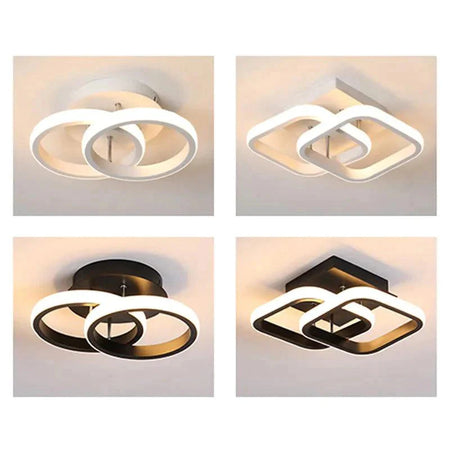 Luminaire Plafonnier style industriel en métal noir – Référence : Mael1234- - Nexa Lights