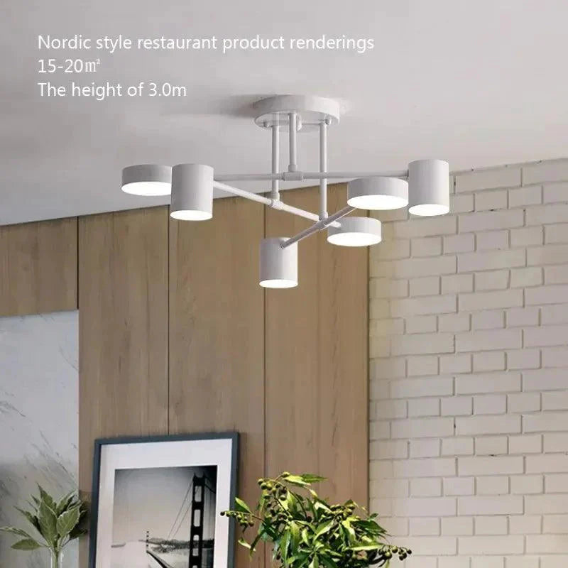 Luminaire Plafonnier style industriel en métal noir – Référence : Noémi4623- - Nexa Lights