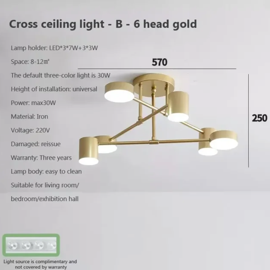 Luminaire Plafonnier style industriel en métal noir – Référence : Noémi4623- - Nexa Lights