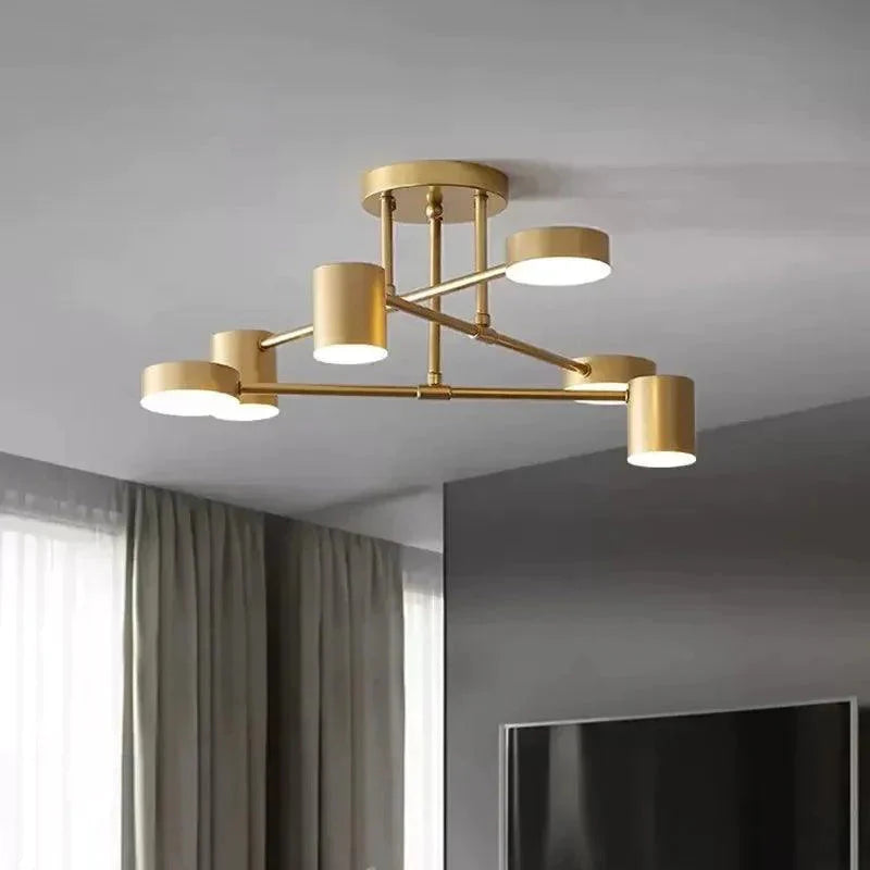 Luminaire Plafonnier style industriel en métal noir – Référence : Noémi4623- - Nexa Lights