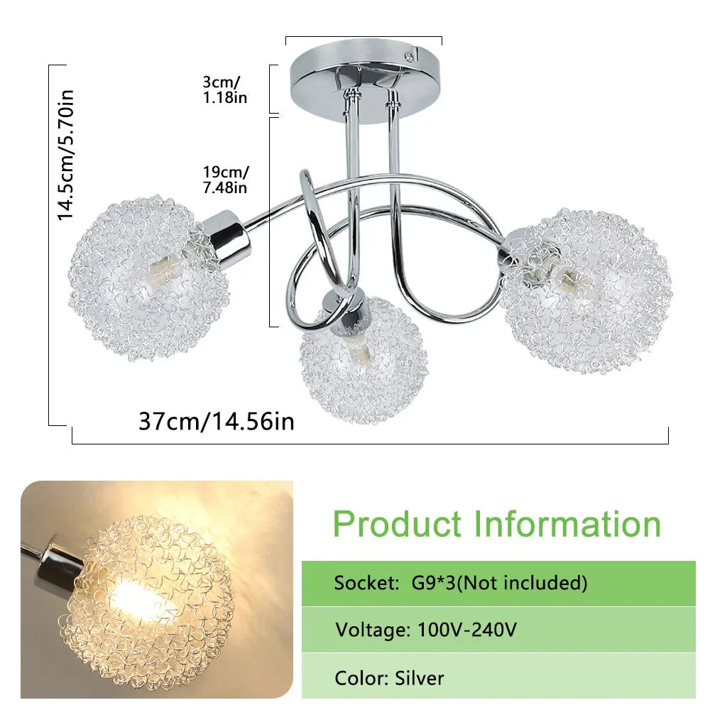 Luminaire Plafonnier style industriel noir – Référence : Elowen4821- - Nexa Lights
