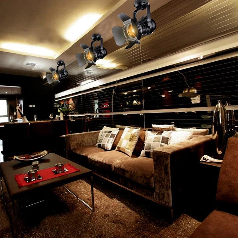 Luminaire Plafonnier style industriel noir – Référence : Maelis4712- - Nexa Lights