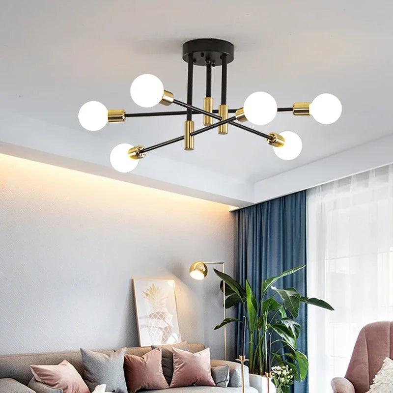 Luminaire Plafonnier style industriel noir – Référence : Nélio4932- - Nexa Lights