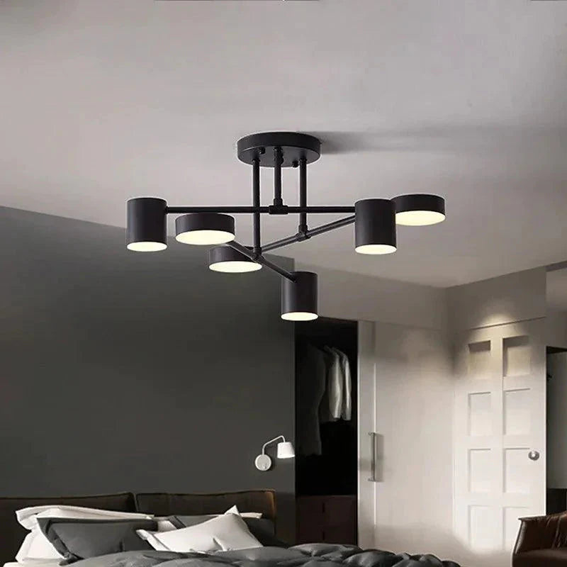 Luminaire Plafonnier style industriel noir – Référence : Nélio4932- - Nexa Lights