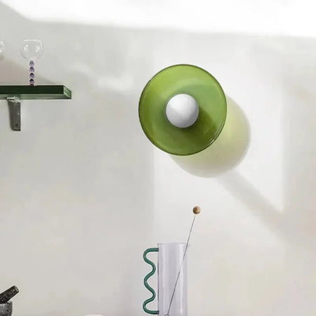 Luminaire Plafonnier surface montée en pierre de verre colorée – Référence : Elowen5623- - Nexa Lights