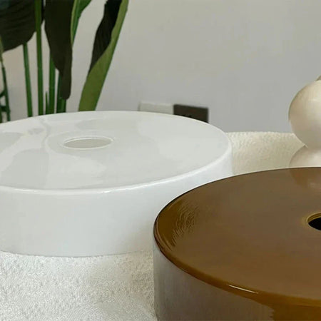 Luminaire Plafonnier surface montée en pierre de verre colorée – Référence : Elowen5623- - Nexa Lights