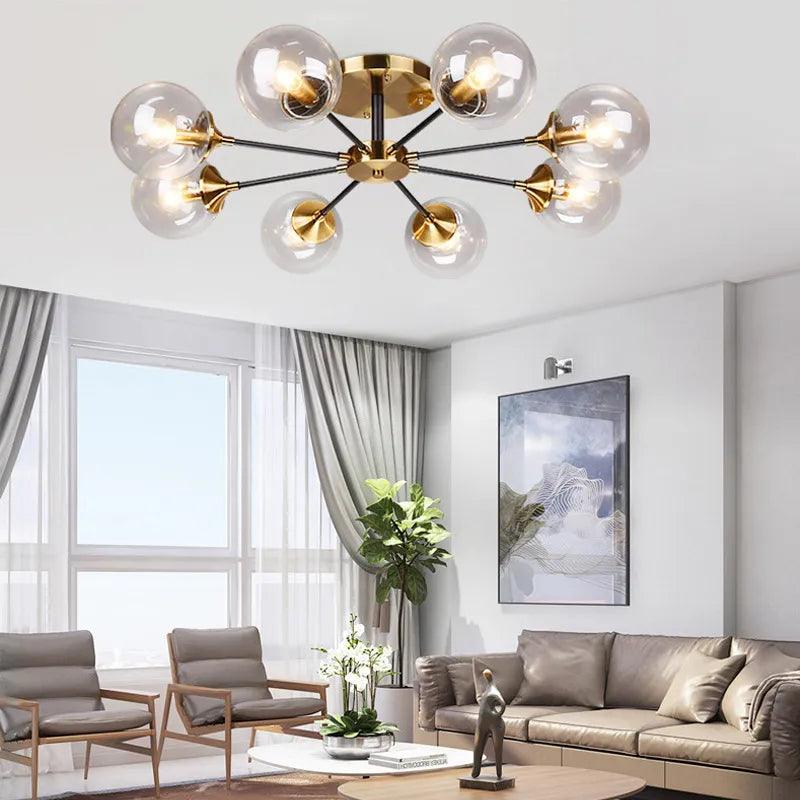 Luminaire Plafonnier verre et métal élégant – Référence : Mylan4820- - Nexa Lights